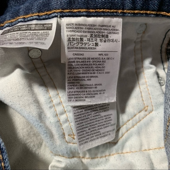 Levi’s 505 Mens Jeans size 42x30 denim Blue Regular Fit - Picture 2 of 6